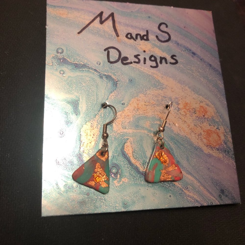 Polymer clay earrings